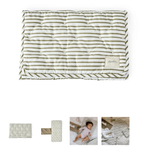 Striped On the Go Portable Changing Pad