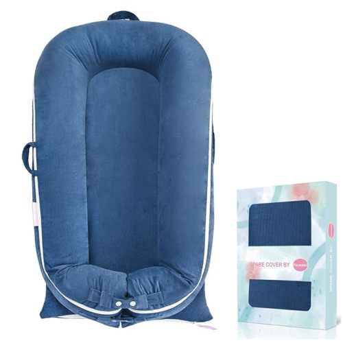 Corduroy Baby Lounger Cover for Dockatot Deluxe - Blue