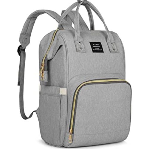 Diaper Bag Backpack Multifunctional Maternity Baby Bags for Mom Grey