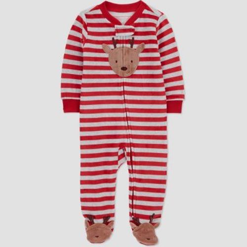 Carter's Just One You® Baby Striped Reindeer Sleep N' Play - Red