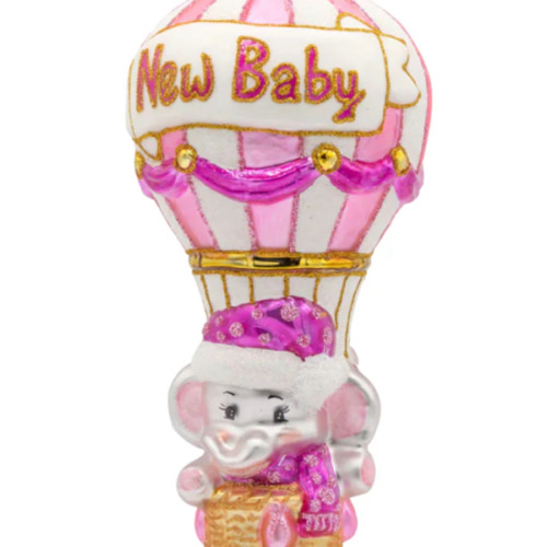 Christopher Radko: Baby Pink Balloon Adventure; Perfect Settings Valdosta