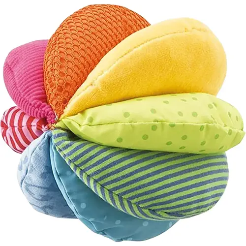 HABA Rainbow Fabric Ball - Machine Washable with 8 Different Sensory Affects