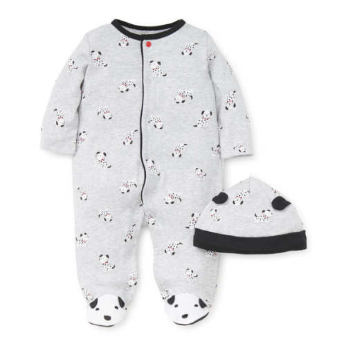 Dalmatian Footed One-Piece and Hat - Little Me