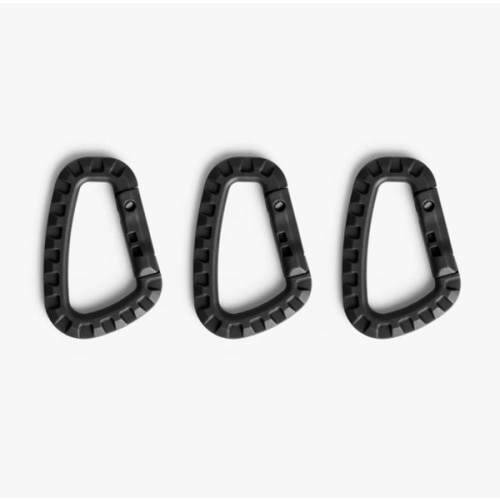 Carabiner Set for Military Diaper Bag, Secure Your Gear by TBG - Black