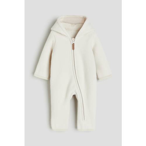 HOODED FLEECE JUMPSUIT