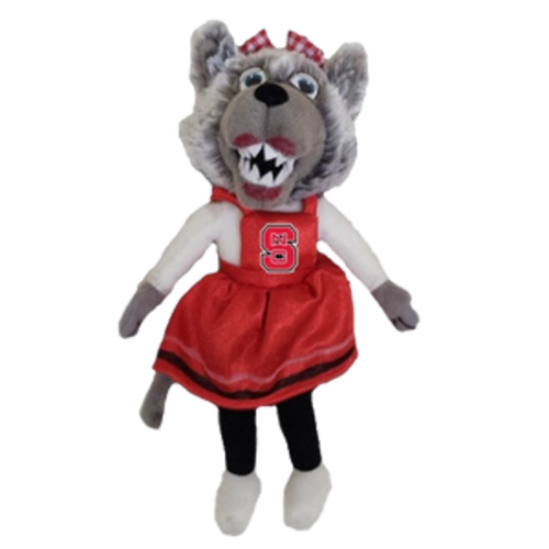 NC State Wolfpack 10.5" Mrs. Wuf Plush Doll – Red and White Shop