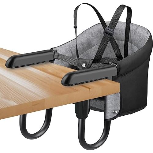 Hook On High Chair for Baby,Table High Chair Clip on,Portable high Chair for Chair at Table,Fold-Flat Storage Portable Baby Feeding Seat,Attach to Fast Table Chair Removable Seat for Travel and Home.