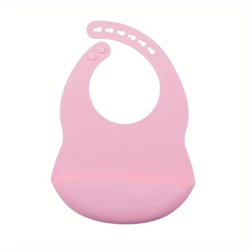 baby silicone bib simple plain color