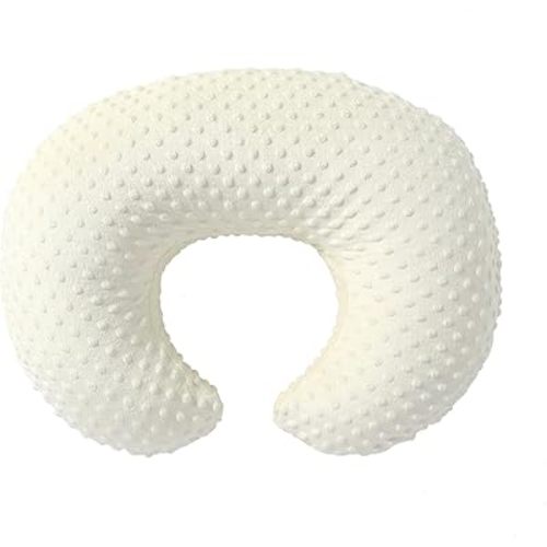 Nursing Pillow and Positioner, Breastfeeding, Bottle Feeding, Baby Sitting Support with Removable Ultra Soft Cover, Tummy Time Support for Baby Boys and Girls (Tender Yellow)
