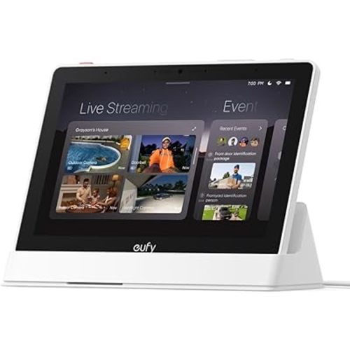 eufy Security eufy Smart Display E10, Smart Home Hub, 8" Control Panel, Compatible Devices, Four Views on One Screen, Instant Door Alerts, Daily Event Reports, One Tap Control