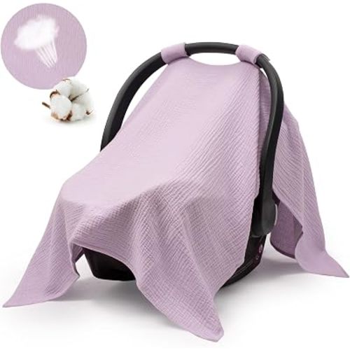Muslin Car Seat Cover Baby, Universal Carseat Covers Baby Girl Boy