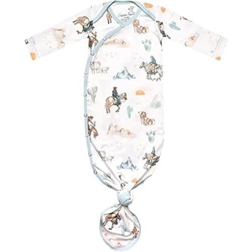 Copper Pearl Newborn Knotted Gown Boone