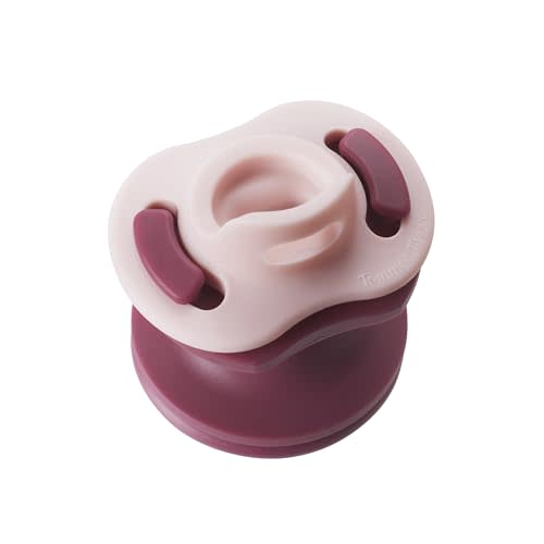 Tommee Tippee Limited Edition StayPut Pocket, Includes Ultra-Light StayPut Pacifier and Microwave Sterilizer Case, BPA-Free Silicone, 0-6 Months, Grape and Blush