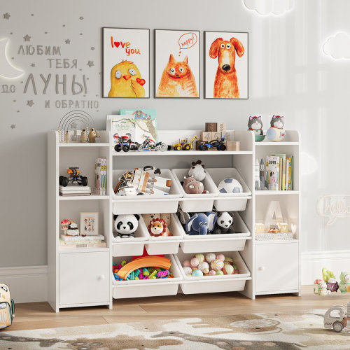 Viv + Rae™ Lafon Manufactured Wood Toy Organizer with Bins & Reviews | Wayfair