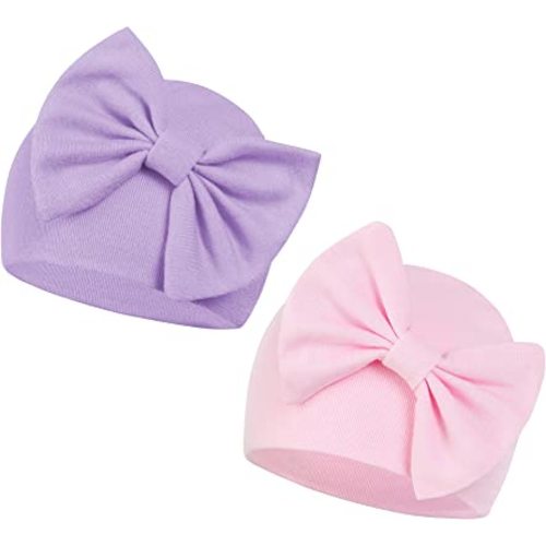 Zando Newborn Baby Girl Hats Soft Beanie Hat Cute for 0-6 Months Infant Toddler Hospital Hat Caps