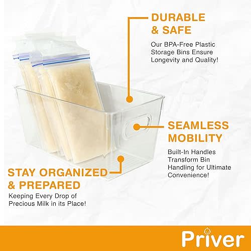 Breast Milk Freezer Storage Containers, 2 pack