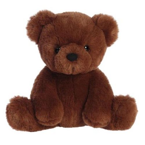 Aurora Small Gelato Bear Snuggly Stuffed Animal Chocolate 9"