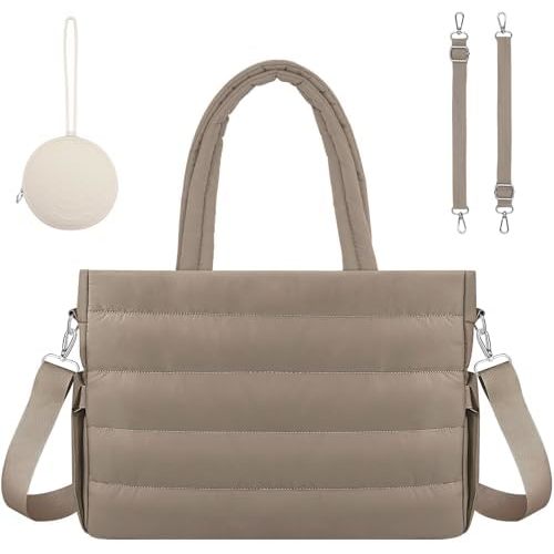 Diaper Bag Tote with Silicone Pacifier Case,Tote Bags Crossbody Hospital Bag Travel Large Mommy Bag