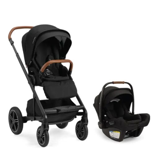 Nuna MIXX Next + PIPA Aire RX Infant Car Seat Travel System - Caviar