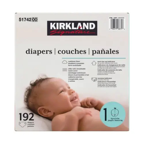 Kirkland Signature Diapers Sizes 1