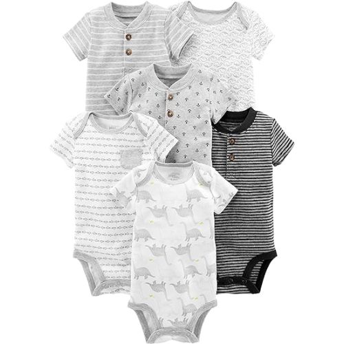 Simple Joys by Carter's baby-boys 6-pack Short-sleeve Bodysuit