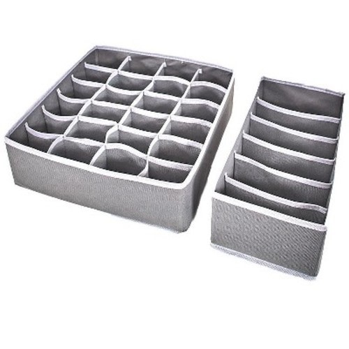 The Lakeside Collection Drawer Organizers for Dressers, Closet - Sweater, Linen Organizer - 30 Space 2 Pieces