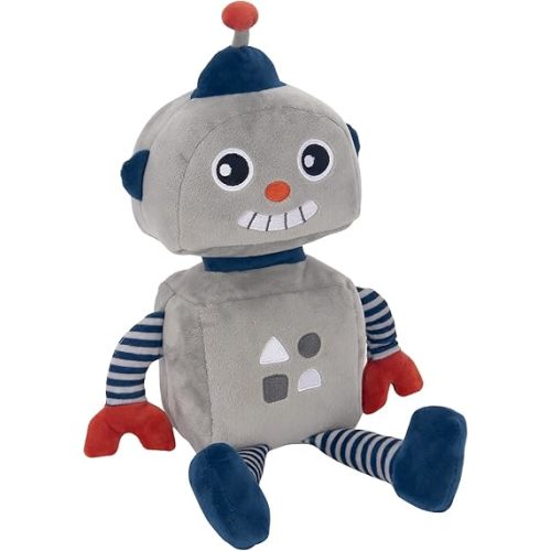 Bedtime Originals Robbie Robot Plush, Gray,239043R