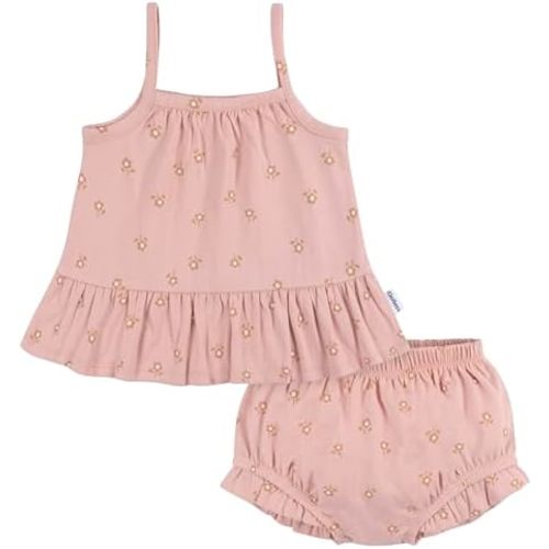 Gerber Baby Girls' Sleeveless Tunic Top and Diaper Cover Set