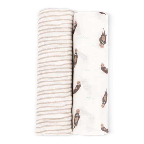 Muslin Baby Swaddle - Breathable Receiving Blankets for Newborn Baby, 70% Viscose derived from Bamboo, 30% Spandex, Imported