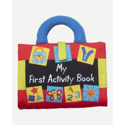 Melissa & Doug K’s Kids My First Activity Book 8-Page Soft Book for Babies and Toddlers Early Learning Developmental Plush Soft Activity for Babies and Toddlers