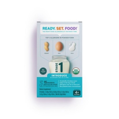 Ready, Set, Food! Early Allergen Introduction Mix-ins Baby Meals - Stage 1 - 1oz