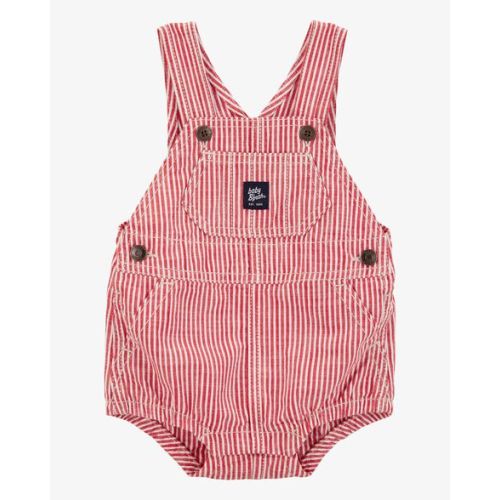 Baby Iconic Hickory Bubble Romper - Red - OshKosh | Carter's