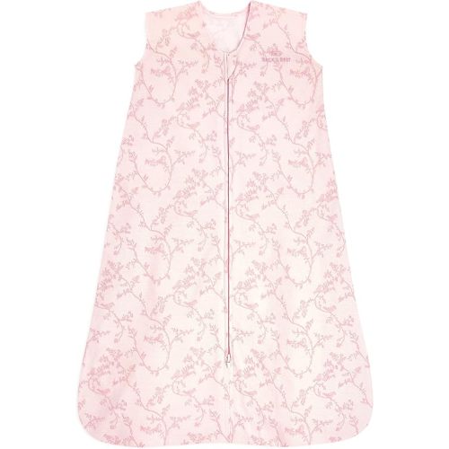 HALO Sleepsack, 100% Cotton Wearable Blanket, Swaddle Transition Sleeping Bag, TOG 0.5, Pink Toile, Medium, 6-12 Months
