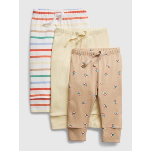 Baby Pull-On Pants (3-Pack) in new sand