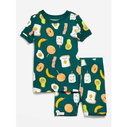 Printed Snug-Fit Pajama Set for Toddler & Baby