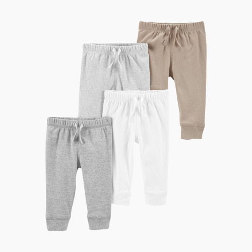Carter's Pant (4 Pack) - White/Neutral/Grey, 6M