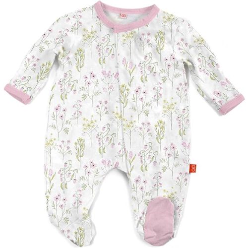 Magnetic Me Footie Pajamas Soft Modal Baby Sleepwear with Quick Magnetic Fastener | Boys and Girls Sleeper Preemie-24 Months - 9-12 Months - My Little Garden
