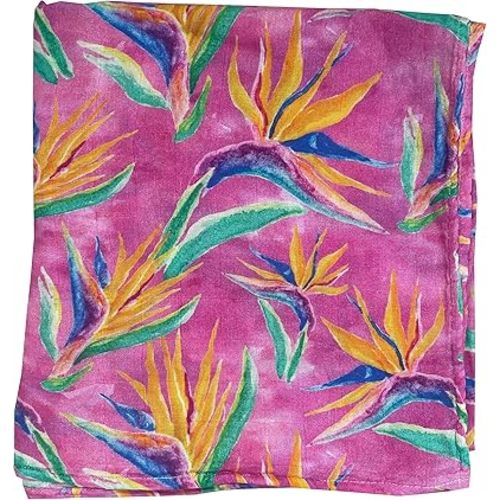 Bird of Paradise Baby Swaddle Blanket - 70% Viscose from Bamboo/ 30% Cotton Muslin - Silky Soft, Breathable, Lightweight, Large - 47 in. x 47 in.