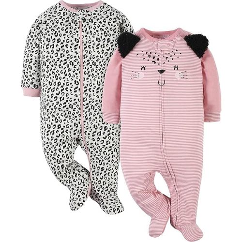 Gerber Baby Girls' 2-pack Sleep 'N Play