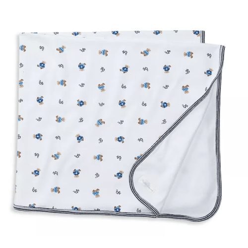 Ralph Lauren Boys' Layette Reversible Printed Receiving Blanket - Baby