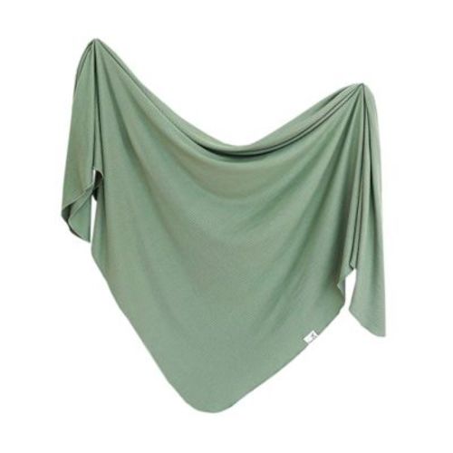 Copper Pearl Knit Swaddle Blanket - Atlantic