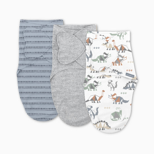 SwaddleMe Monogram Collection Swaddle (3-Pack) - Dino Mite