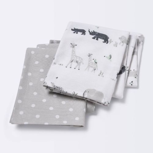 Flannel Blanket Larger Size 2pk - Cloud Island™ Two By Two Animals