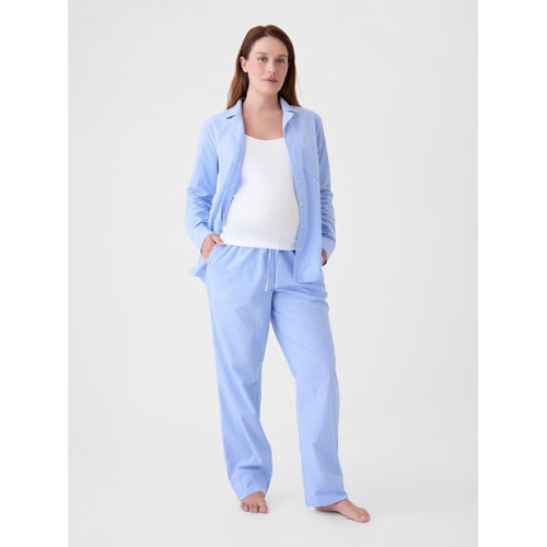 Maternity Poplin PJ Set