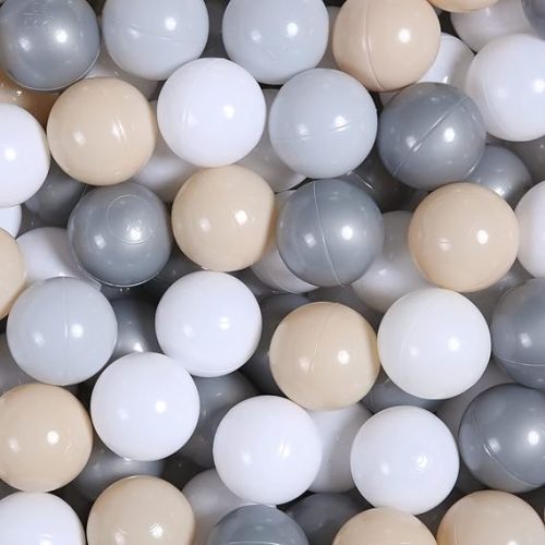 Realhaha Ball Pit Balls 100 Play Balls Plastic Balls for Baby Girls Toddlers Kids Play Tent Pool Playhouse Playpen Party Decoration 2.2 2.36 2.75 Inch