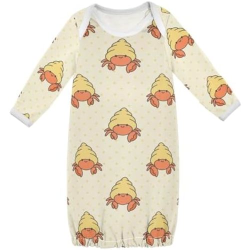 Baby Girls Boys Sleeper Gown Popcorn Buckets Long Sleeve Nightgown for Newborn 0-12 Months