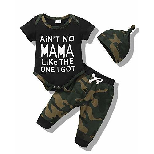 NZRVAWS Newborn Baby Boy Clothes Outfits Letter Prined Romper Pants Set Infant Baby Boy Clothing 0 3 6 9 12 18 Months