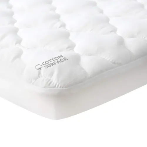 Waterproof Pack and Play Mattress Pad Sheets Fitted, Cotton Fabric Pack and Play Protector, Fits Graco Play Yard, Baby Mini Crib Sheet Cover