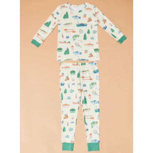 Lake Day Lounge Set in Green | Tullabee