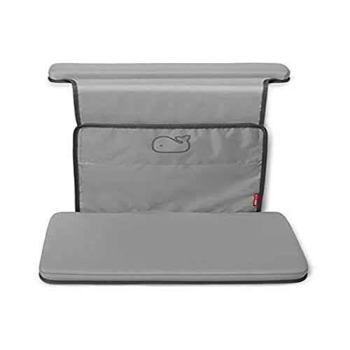 Skip Hop Baby Bath All-in-One Elbow Saver and Kneeler, Moby, Grey